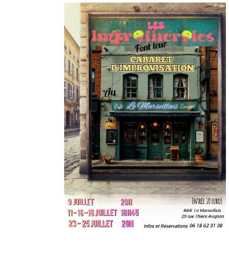 Affiche du spectacle : Cabaret d'improvisation