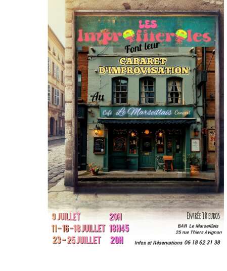Affiche du spectacle : Cabaret d'improvisation