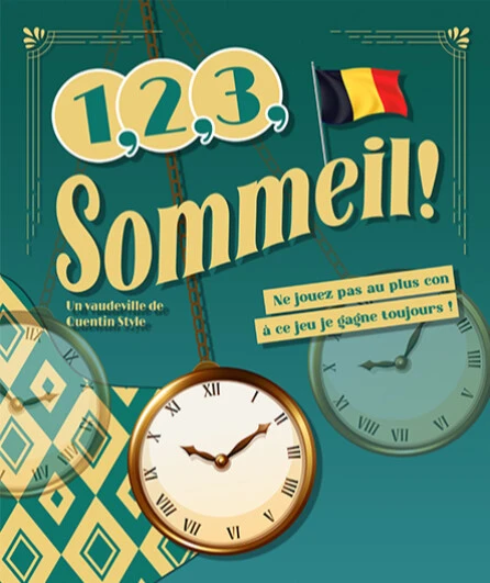 Affiche  spectacle : 1, 2, 3, Sommeil !