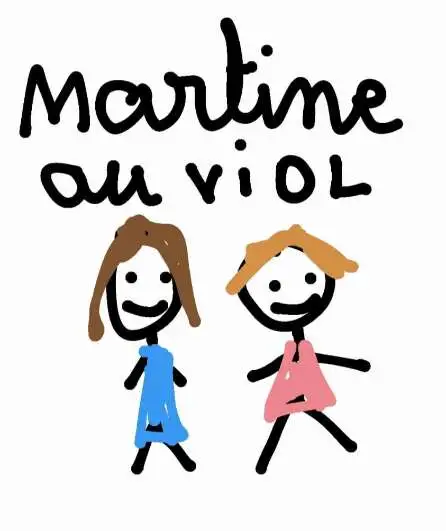 Affiche  spectacle : Martine au viol, spectacle réel non-documenté