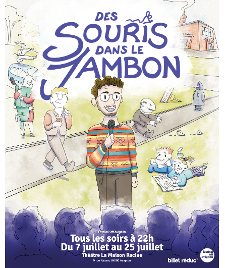 Affiche du spectacle Des souris dans la jambon