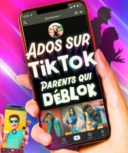 Affiche du spectacle Ados sur tiktok, parents qui déblok