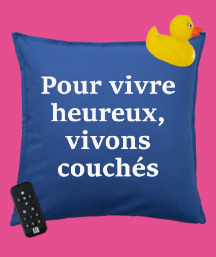 Affiche du spectacle Pour vivre heureux, vivons couchés