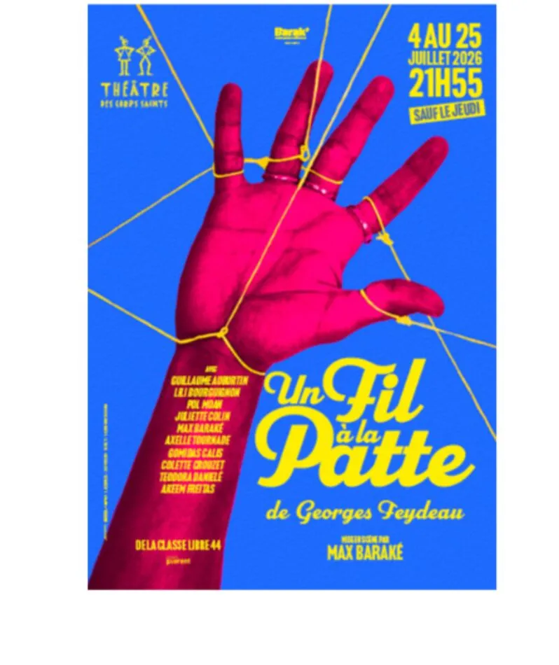 Affiche  spectacle : Un fil à la patte