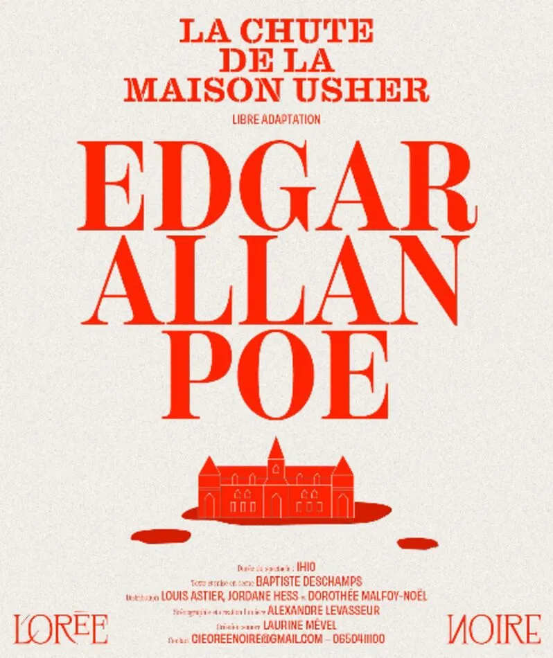 Affiche  spectacle : La Chute de la maison Usher