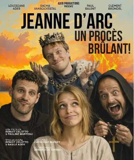 Affiche  spectacle : Jeanne d'Arc : Un procès Brûlant