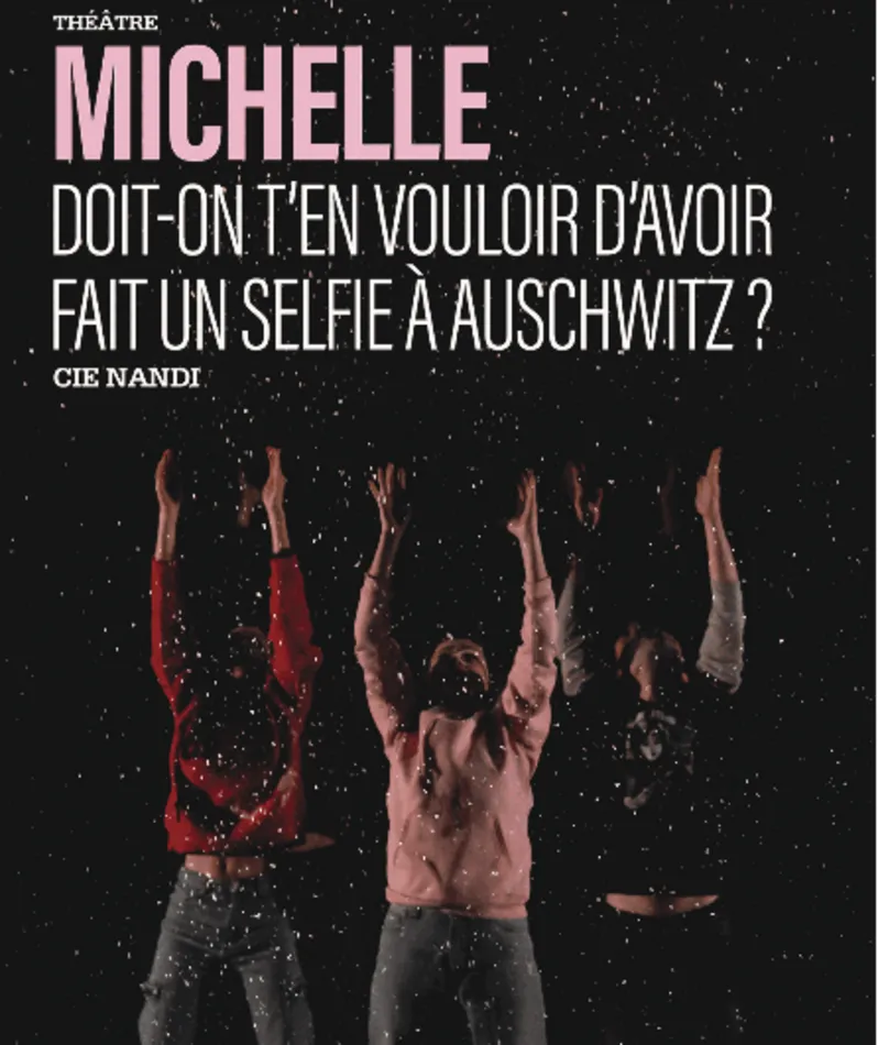 Affiche  spectacle : Michelle doit-on t'en vouloir d'avoir fait un selfie à Auschwitz ?