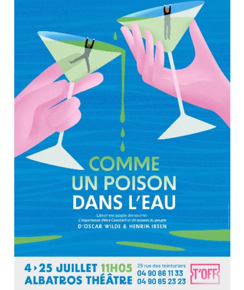 Affiche  spectacle : Comme un poison dans l'eau