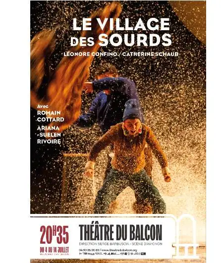Affiche  spectacle : Le Village des sourds
