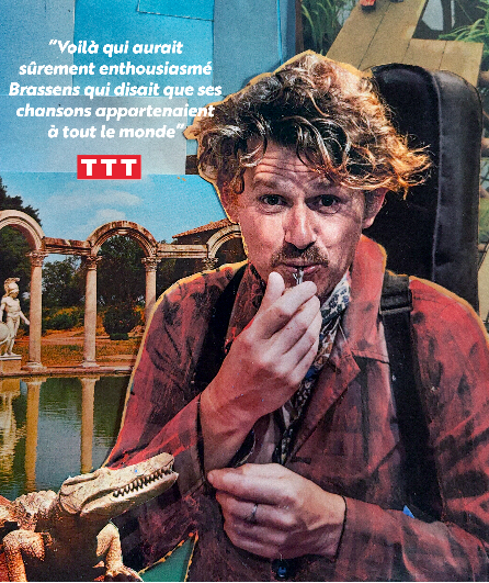 Affiche du spectacle Paugam tropicalise Brassens