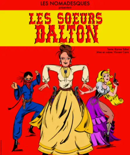 Affiche  spectacle : Les soeurs Dalton