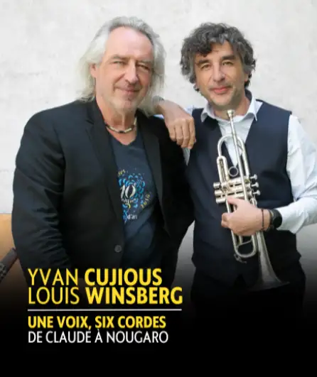 Affiche  spectacle : 1 Voix 6 Cordes - de Claude à Nougaro