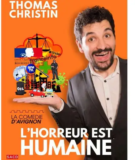 Affiche  spectacle : L’horreur est humaine