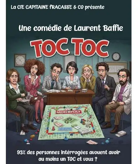 Affiche  spectacle : Toc Toc