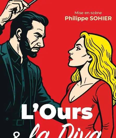 Affiche  spectacle : l'ours et la diva