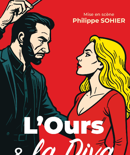 Affiche du spectacle l'ours et la diva