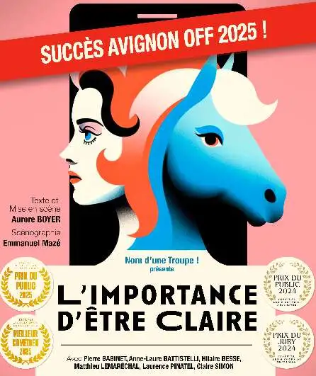 Affiche  spectacle : L'importance d'être Claire