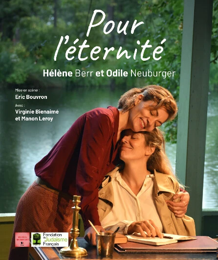 Affiche  spectacle : Pour l'Éternité, Hélène Berr et Odile Neuburger