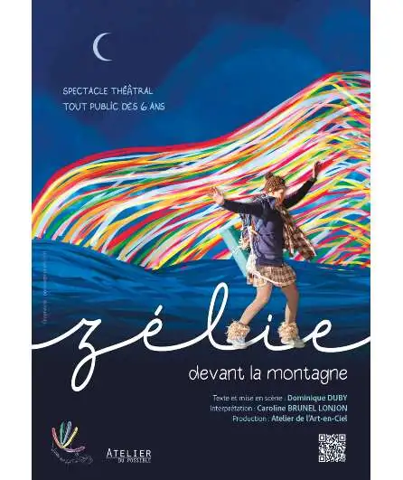 Affiche  spectacle : Zélie devant la Montagne
