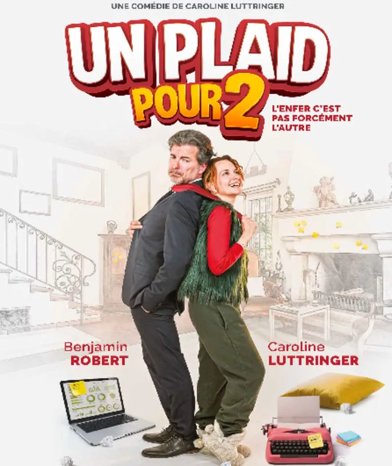 Affiche  spectacle : Un plaid pour 2
