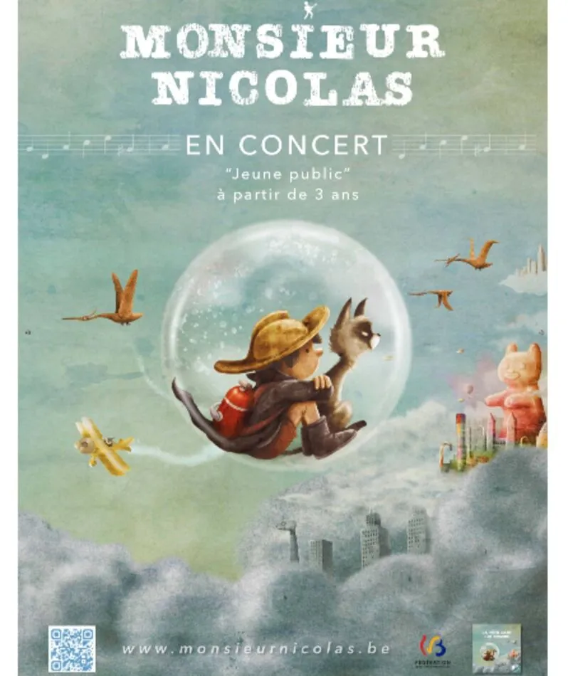 Affiche  spectacle : La tête dans les nuages