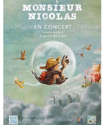Affiche du spectacle La tête dans les nuages