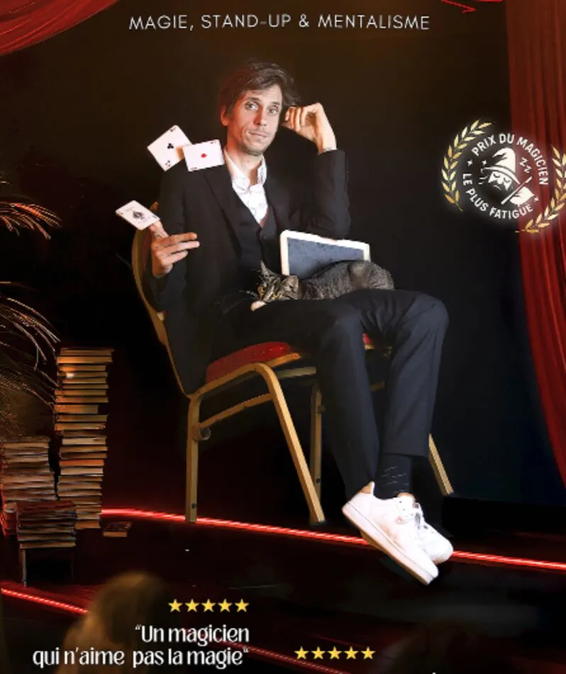 Affiche  spectacle : Je pense donc voilà !