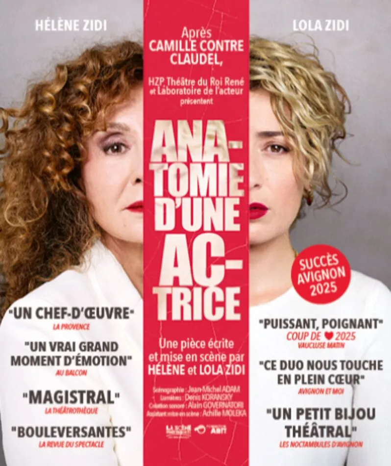 Affiche  spectacle : Anatomie d'une actrice