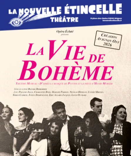 Affiche  spectacle : Vie de Bohème