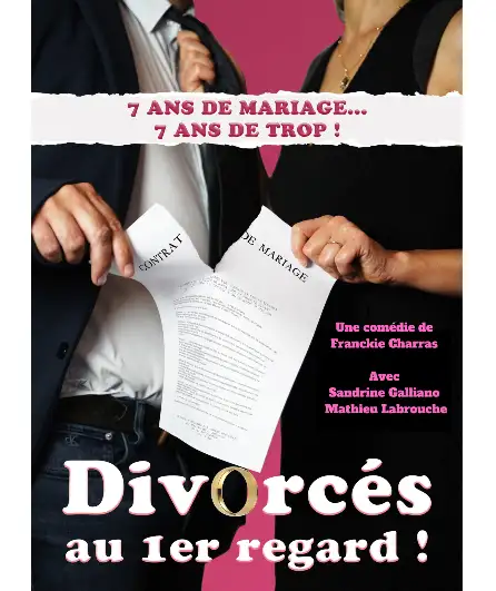 Affiche  spectacle : Divorcés au premier regard