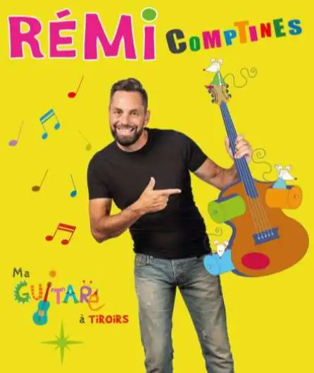 Affiche  spectacle : Rémi - Ma Guitare à Tiroirs