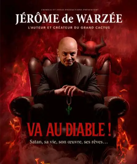 Affiche  spectacle : Jérôme de Warzée - va au diable !