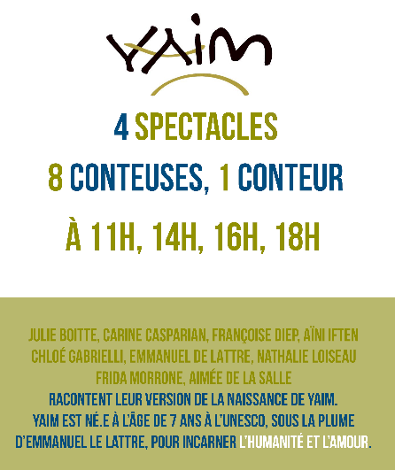 Affiche du spectacle Yaim, le renouveau du monde