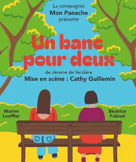 Affiche  spectacle : Un banc pour deux