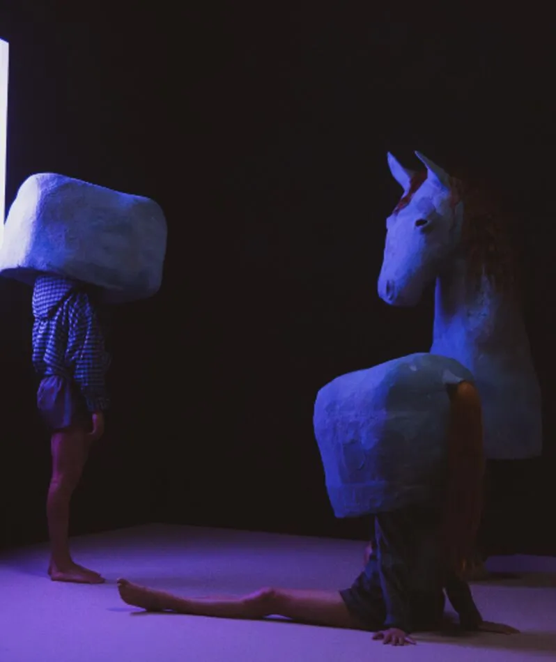 Affiche  spectacle : Le Cheval qui peint