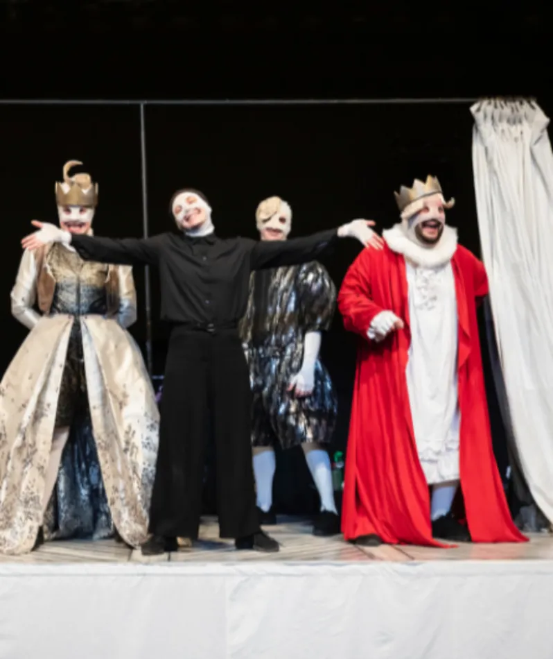 Affiche  spectacle : Molière et ses masques
