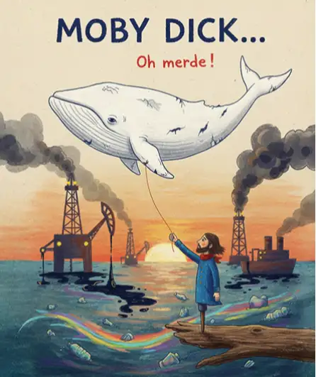 Affiche  spectacle : Moby Dick... oh merde!