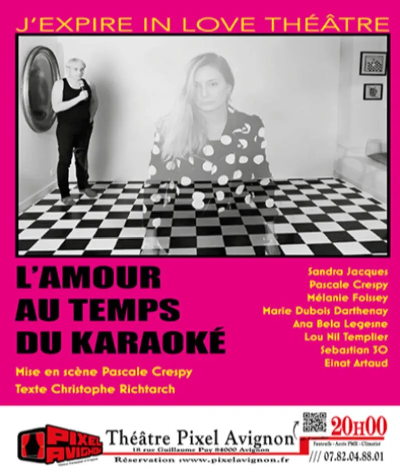 Affiche  spectacle : l'amour au temps du karaoké