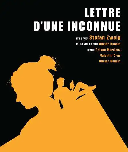 Affiche  spectacle : Lettre d'une Inconnue