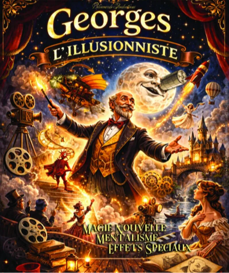 Affiche  spectacle : Georges, l'illusionniste : Intemporel