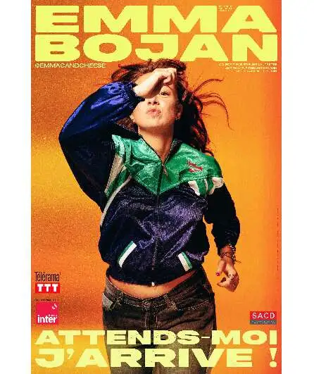 Affiche  spectacle : Attends moi j'arrive !