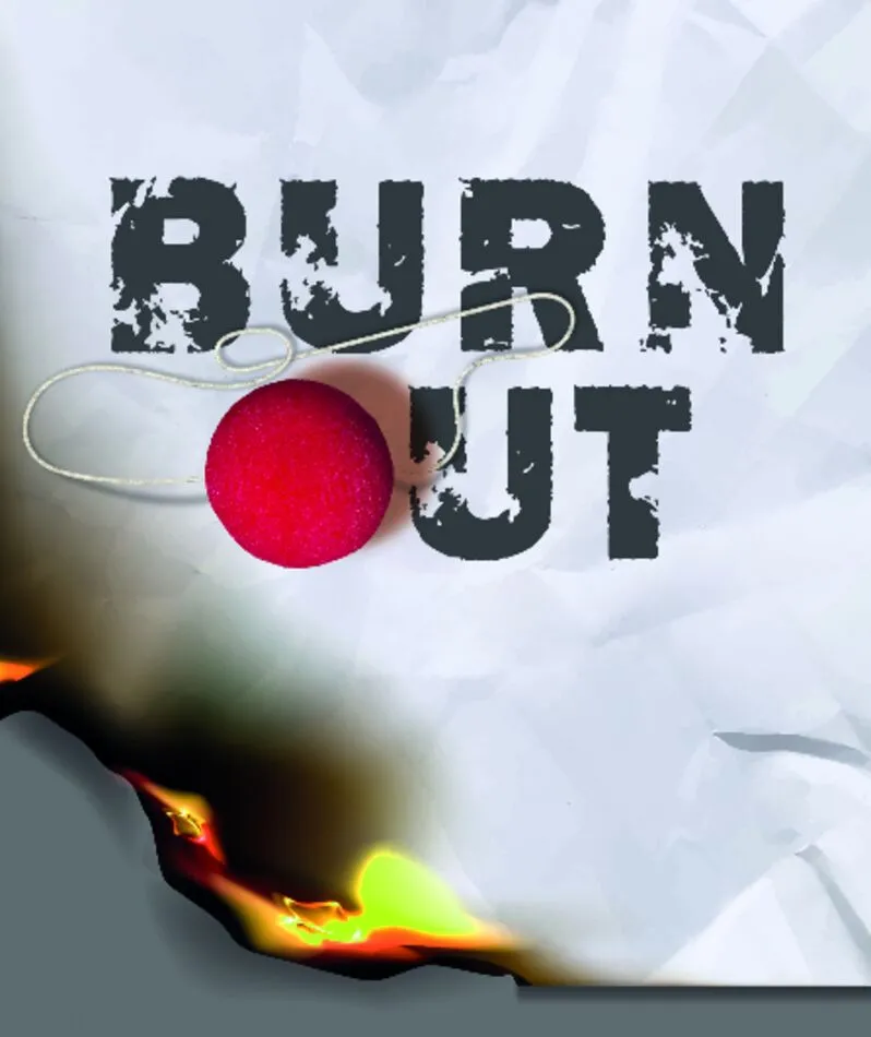Affiche  spectacle : Un burnout, oui... Et donc ?