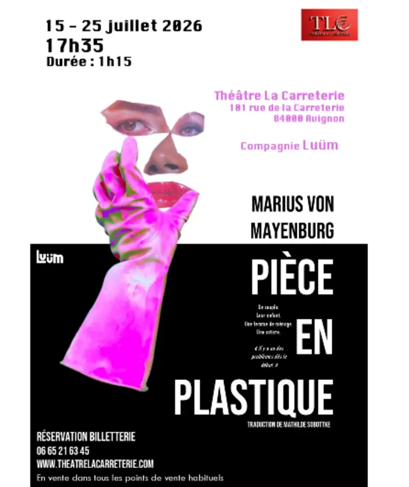 Affiche  spectacle : Pièce en plastique