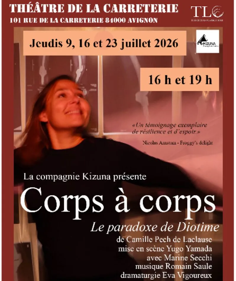 Affiche  spectacle : Corps à corps - Le Paradoxe de Diotime