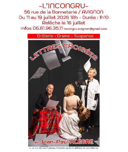 Affiche du spectacle Lettres croisées