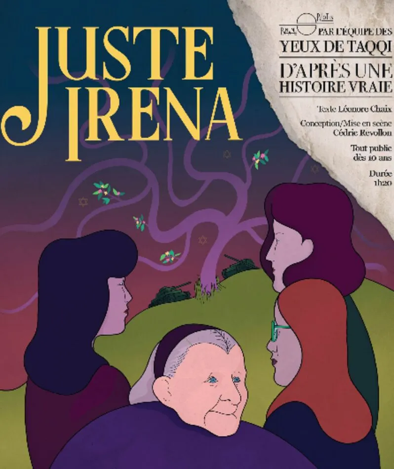 Affiche  spectacle : Juste Irena