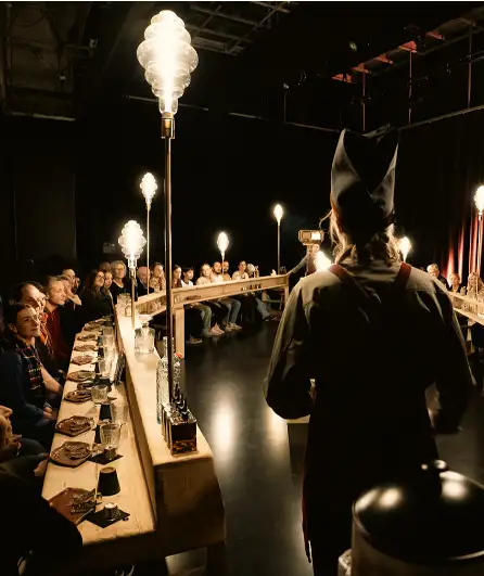 Affiche  spectacle : Par les bouches