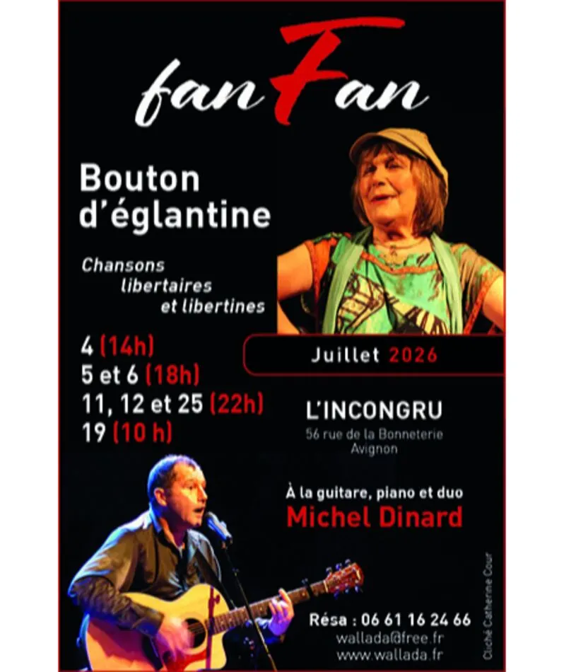 Affiche  spectacle : Bouton d'Eglantine