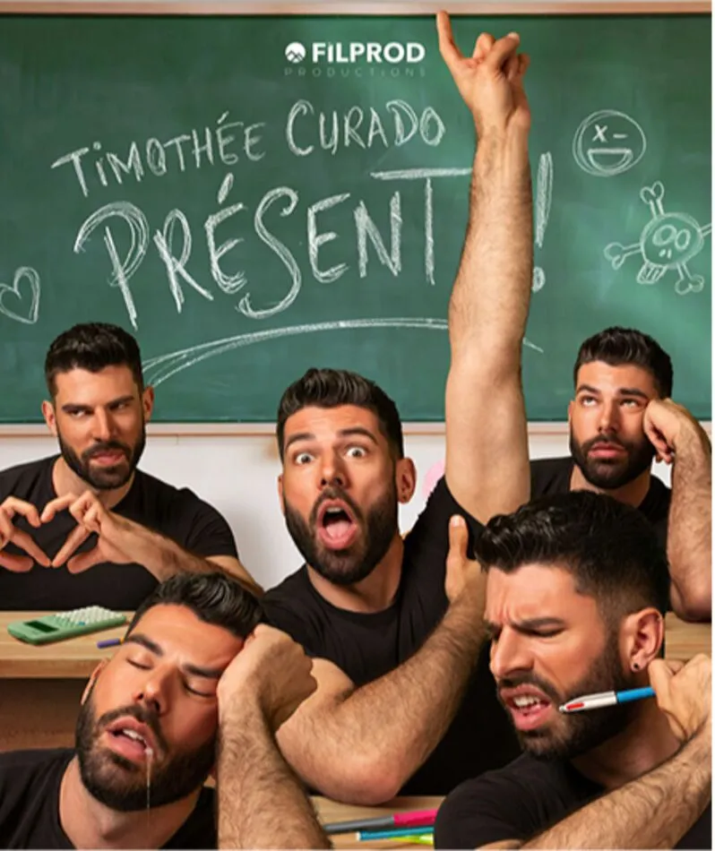 Affiche  spectacle : Timothée Curado - Présent !