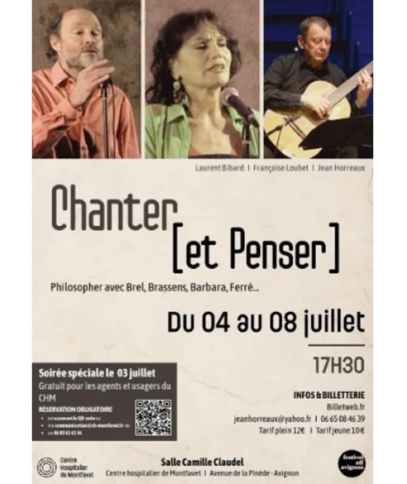 Affiche  spectacle : Chanter et Penser
